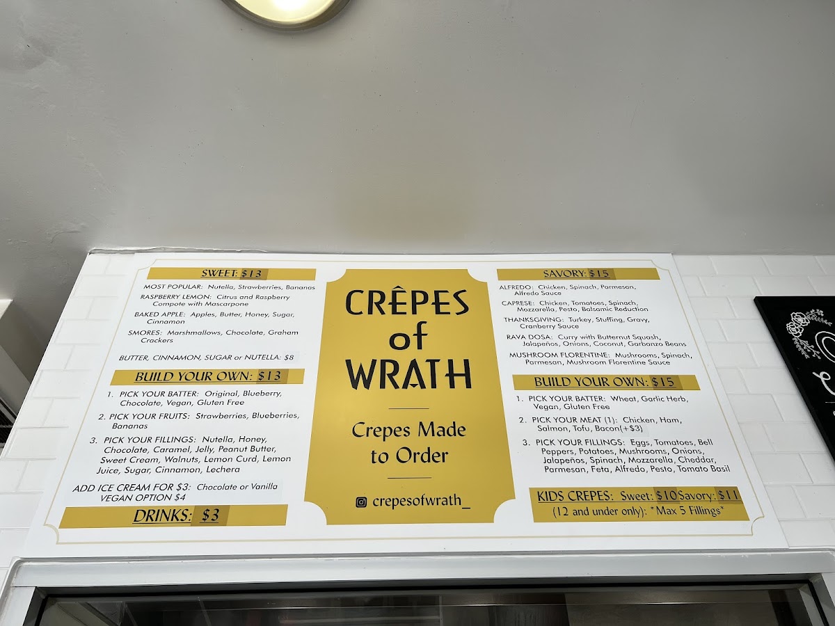 Crepes of Wrath Menu - Image 4